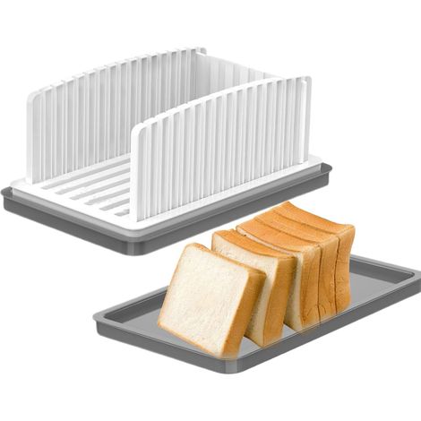 Brotschneider, Multifunktions-Sandwich-/Toastschneider, faltbarer und verstellbarer manueller Griff zum schnellen und sicheren Schneiden von Brot