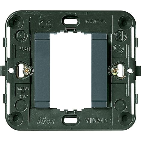 17080 Supporto 1 Modulo con Fronte Liscio Grigio Idea