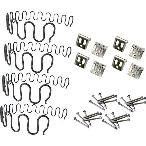 Kit de réparation de ressorts de canapé, kit de remplacement de ressorts de coussin de canapé, solution de réparation de support robuste, compatible avec les meubles, longueur de chaise 40 cm. (1/5)