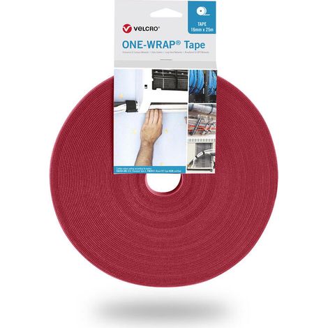 Velcro One Wrap Tape presilla Velcro cable tie Polipropileno (PP) Rojo 1 pieza(s)