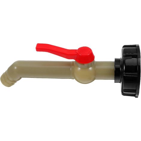 Adaptateur de tuyau pour conteneur IBC pour l'irrigation agricole avec filetage étanche (2 pièces) (1/5)