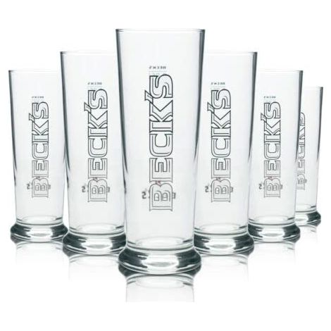 Lot de 6 verres Beck’s Seattle - Verres à bière 25 cl