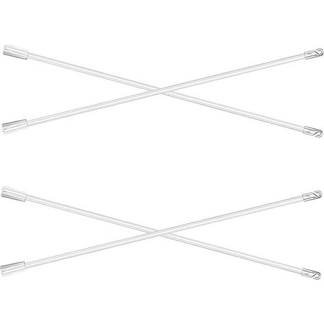 Set di 4 pezzi di ricambio per tende verticali: asta lunga per tende verticali e bastone per tende. (1/5)