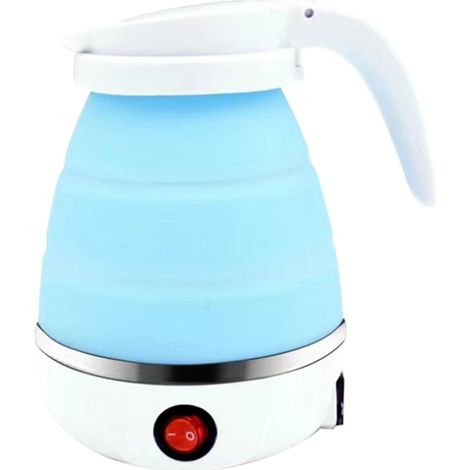 Mini bouilloire pliable en silicone, bouilloire électrique, petite bouilloire de voyage portable pour l'extérieur, bouilloire électrique pliable (1/3)