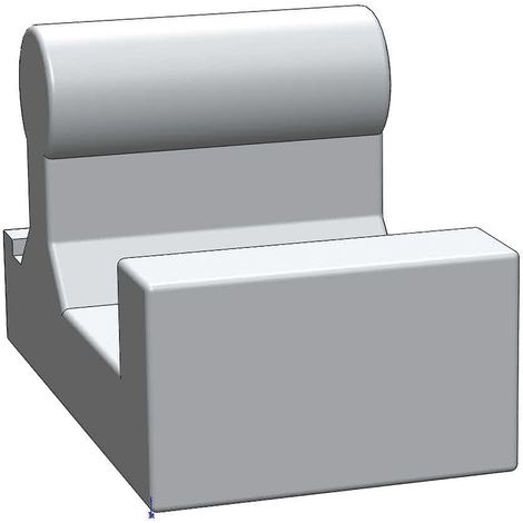 RONTEC Bilderschienen-Traghaken Aluminium natur eloxiert