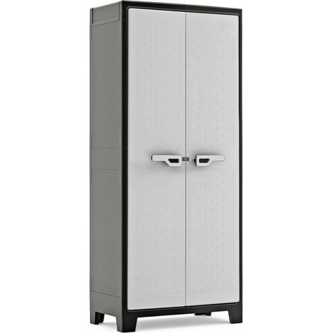 Outdoor-Schrank - Gartenmöbel Grau 44x80x182h cm