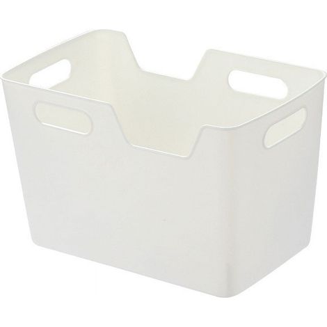 Boîte De Rangement - Boîte De Stockage En Plastique Blanc - Pour Cuisine Et Cellier - 21,5 x 10 x 15,8 cm - 1 Pièce (1/5)