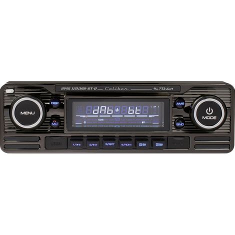Caliber RMD120DAB-BT-B Autoradio kit mains libres bluetooth, avec antenne DAB, design rétro Y131052 (1/5)