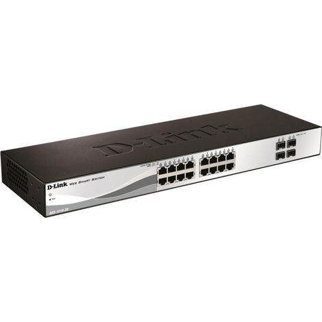 D-Link DGS-1210-20 Gestionado L2 Gigabit Ethernet (10/100/1000) 1U Negro (1/2)
