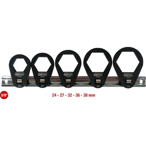 KS Tools 3/8 Einsteck-Ringschlüssel-Satz, extra flach, 5-tlg (1/5)