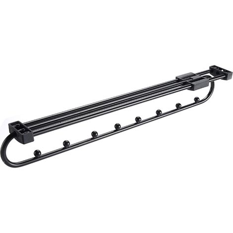 Tringle à vêtements coulissante, télescopique, pour penderie, séchoir à vêtements, support de rangement pour vêtements (475 mm) (1/5)