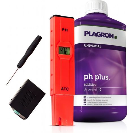 Plagron pH Plus Set pH Erhöher Nährlösung Wasserpflege Pflanzen (1/5)