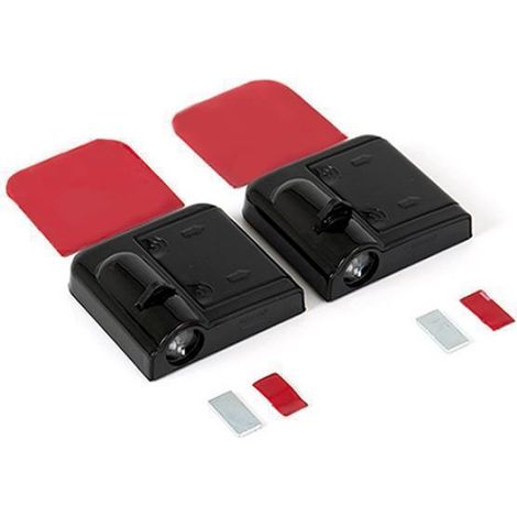 2 Stück kabellose LED-Türprojektoren für Autos, Willkommensgruß