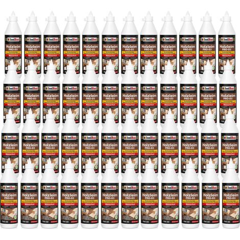 Holzleim D3 Holzkleber Weißleim 48 x 750 ml (860 g) Wasserfest Leim Kleber (1/5)