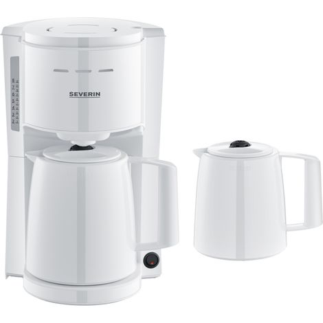 Severin KA 9309 Kaffeemaschine Weiß Isolierkanne (1/5)