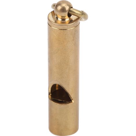 Sifflet de survie avec porte-clés, sifflet d'urgence en laiton à décibels élevés pour le camping en plein air (1/5)