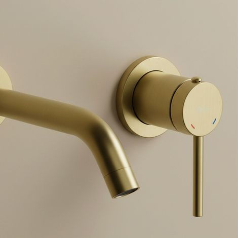 GRIFO EMPOTRADO PARA LAVABO REA CLIF BRUSHED GOLD (1/4)