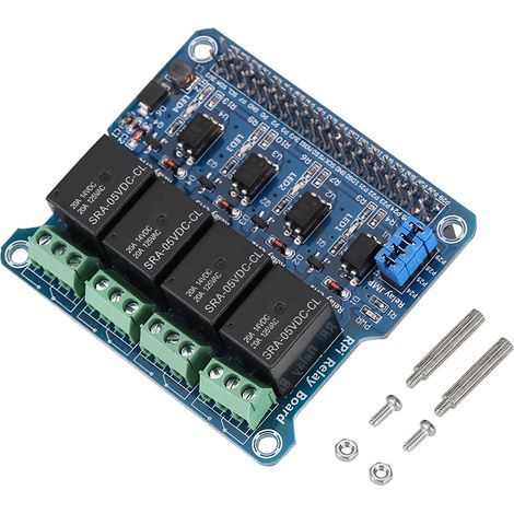Erweiterungsmodul mit Relais für Raspberry Pi 3 B / 2 B / a / b (1/5)