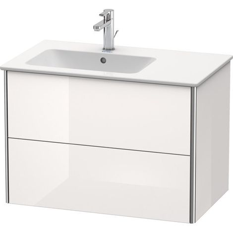 Duravit XSquare mueble bajo lavabo suspendido, 2 cajones, lavabo (1/2)