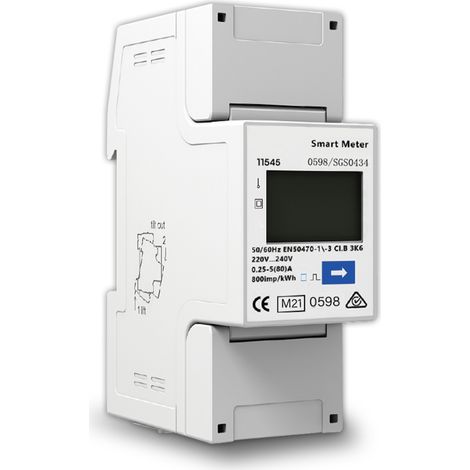 V-TAC Contador monofà¡sico bidireccional Smart Meter CHINT (1/3)