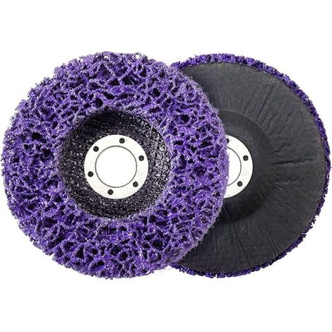 CSD Disques de Nettoyage, Disque Abrasif pour Meuleuse d’Angle 2 Pcs Disque de Nettoyage en Acier Inoxydable 115mm Disque de Nettoyage Abrasif CSD (1/5)