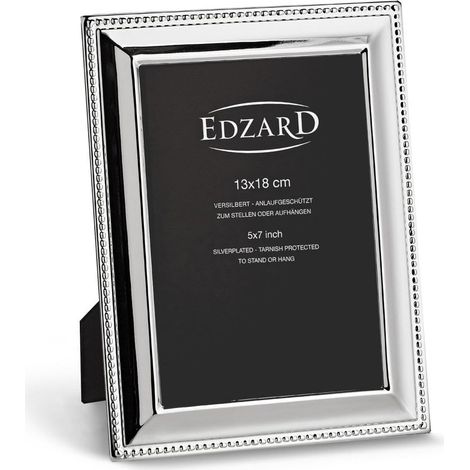 Cadre Photo Argenté 13 x 18 cm Brillant avec Protection Anti-Ternissement - PANGIVO (1/3)
