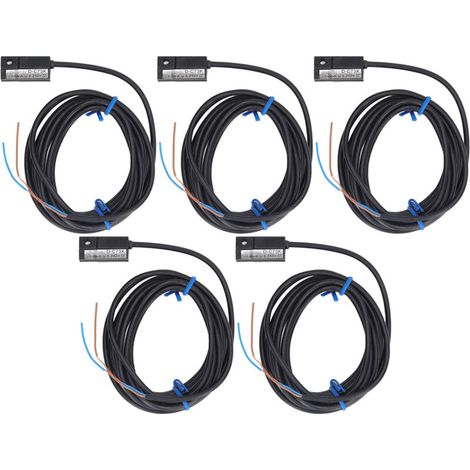 5 pièces interrupteur magnétique à 2 fils capteur de proximité normalement ouvert DC AC5-240V 100mA pour Circuit TTL (1/5)