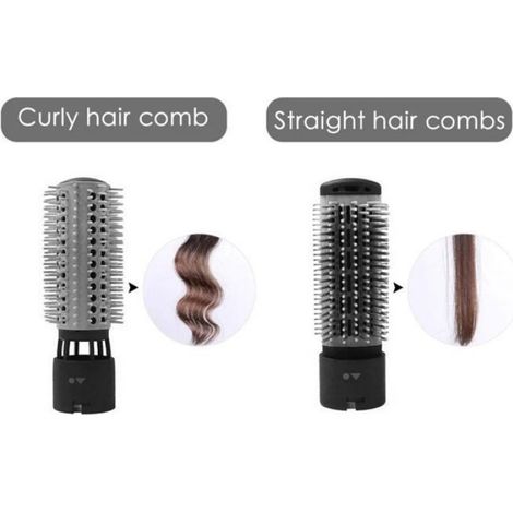 1 Brosse Sèche-Cheveux 3 en 1, Rotation Automatique, 2 Brosses Détachables, ABS Léger, Usage Domestique (1/5)