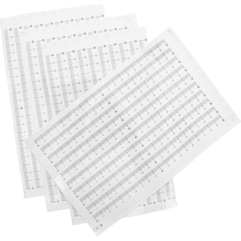 Mètre ruban auto-adhésif 20 cm, 60 unités, échelle métrique noire (1/5)