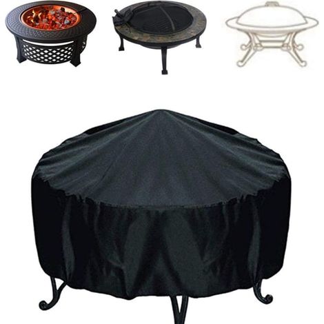 Couvre-hotte pour couvertures de cheminée de patio rondes (XL (102x45cm))
