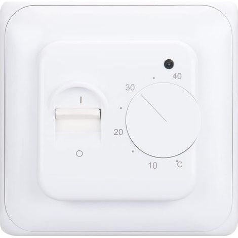 Mechanical thermostat, 5-40°C, Floor probe, Electric heating, Recessed mounting (1/5)
