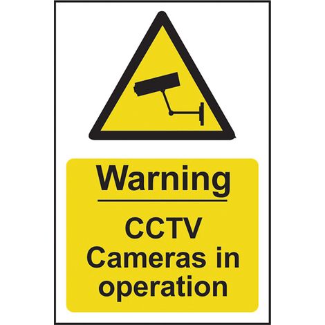 Warning CCTV Cameras in Operation - PVC 200 x 300mm SCA1311
