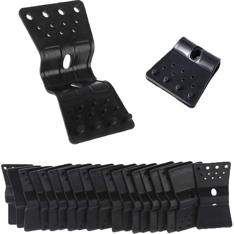 Lot de 50 clips pour tissu d'ombrage, tissu d'ombrage en plastique très résistant, pinces rondes en tissu papillon, coupe vent, auvent, serre pour extérieur, jardin, tentes anti oiseaux