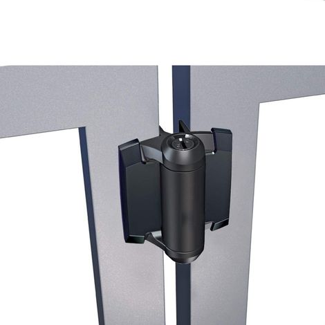 Irovami Charnières auto-fermantes nylon lot 2 – Réglables, résistantes UV, pour aluminium – Idéal pour portail, piscine, jardin