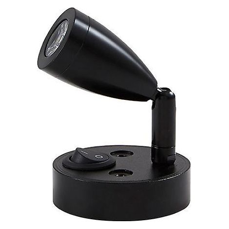 lampe De Lecture Led Noire 1 X 12v Dimmable 2-pices Camping-car Gooseneck Wall Light 3200k Avec Chargeur Usb Et Dimmer Switch Pour Caravane Camion (1/4)