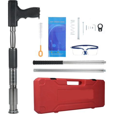Cloueuse silencieuse industrielle, kit de clouage pour béton, outil de fixation manuel à 3 vitesses pour clous en acier, outil de fixation murale électrique, cloueuse portable, fil d'ancrage mural (1/5)