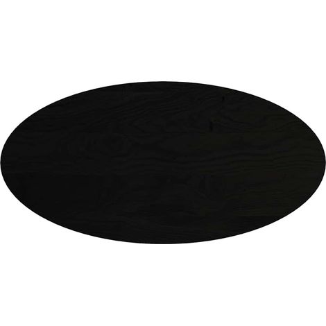 Dessus de table  Dessus de bureau  Plateau de table marron foncé 120x60x4cm bois chêne massif ovale (1/5)