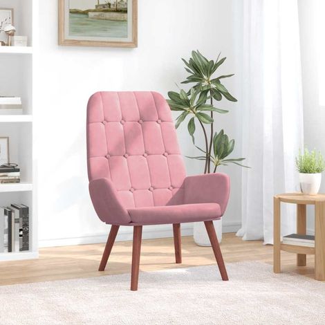 Teenpull – Relaxsessel Rosa Samt (1/5)
