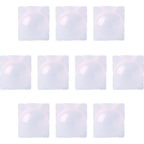 Lot de 10 boules de propagation de racines de plantes en plastique transparent réutilisables à haute pression pour plantes d'intérieur et d'extérieur,L (1/4)