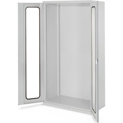 Kappes Schwerlastschränke ohne Mitteltrennwand 1950x1000x600mm Modell 40 Sichtfenstertüren lichtgrau