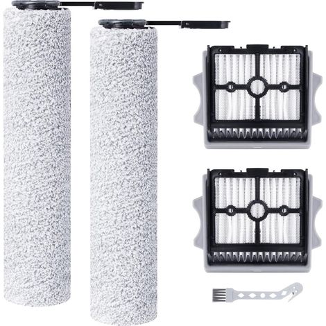 Brosses à rouleaux et filtres de rechange pour autolaveuses Tineco Floor One S5/Pro/iFloor 5 également adaptés aux aspirateurs. (1/5)