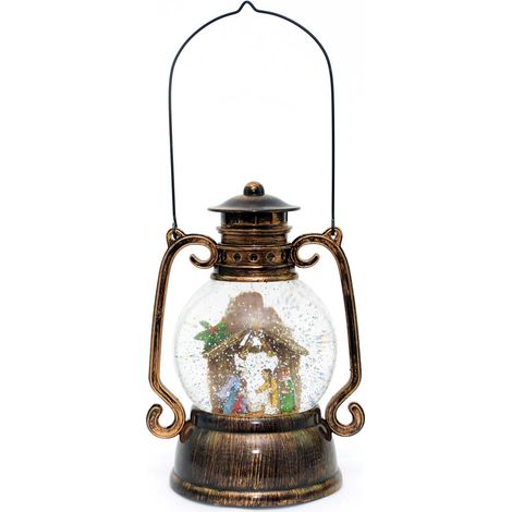 10.75in Nativity Christmas LED Lantern Musical Xmas Nativity Party Decoration (1/4)