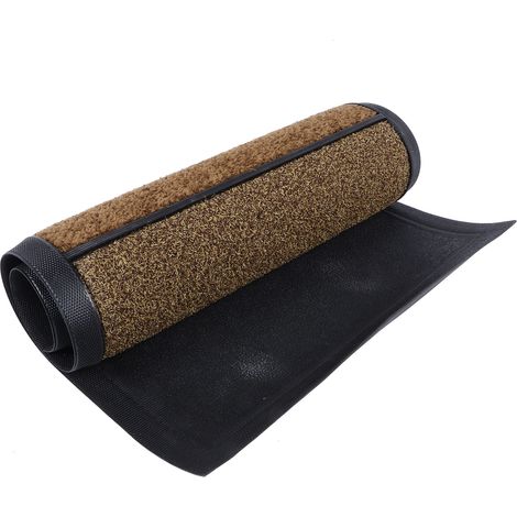 Fußmatte, rutschfest, staubabweisend, wasserabsorbierend, für Schuhe, sauberer Boden für den Außenbereich, braun (1/5)