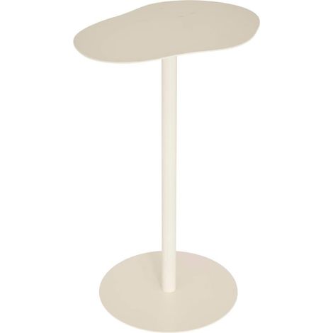 Table d'Appoint en Métal "Sora" 50cm Beige