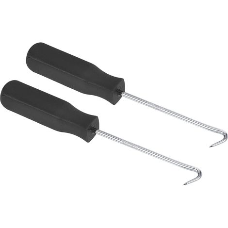 2 pcs Joint Torique 90 Degré crochet 142mm Tournevis Noir (1/5)