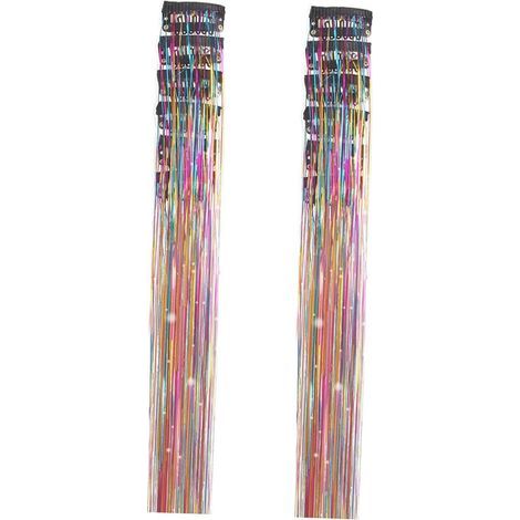 12 pinces à cheveux scintillantes et tendance pour filles, accessoires de coiffure pailletés pour, le cosplay et Halloween, Coloré (1/5)