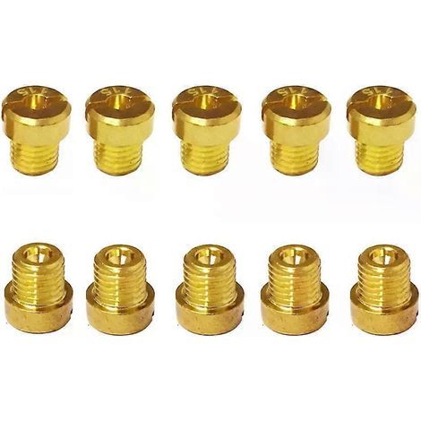 Satz mit 10 M6 6mm Hauptdüsen für Dell'Orto PHBH PHBL FRD PHF VHB VHSH Vergaser (Einspritzdüsen enthalten). (1/5)