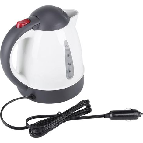 Calentador de agua eléctrico, botella de viaje en coche, hervidor portátil de 12V para agua caliente, té, café, 1000ml de gran capacidad (1/5)