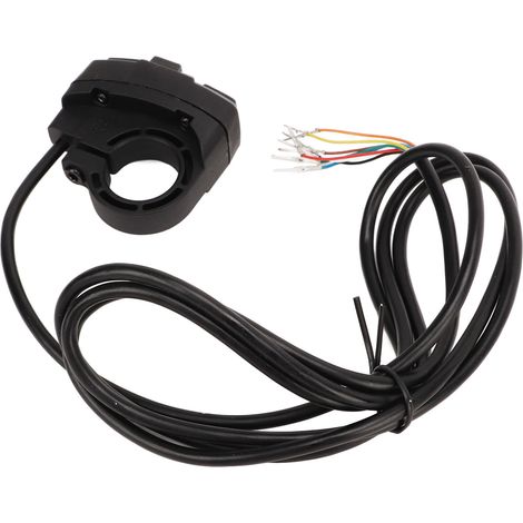36V/48V Elektrische Fahrradhupe und Lichtschalter, IP54 wasserdicht, kompatibel mit 22,2mm Lenkern für Motorräder, Elektrofahrräder und Roller. (1/4)