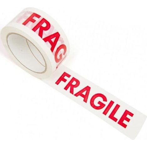 2 x Printed 'FRAGILE' Packaging Tape 50mm x 66m